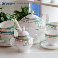 Прекрасный керамический набор для кофе из чайника с чаем для продажи, керамический набор для кофе
